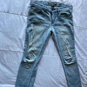 Hot Topic Super Skinny Ripped Jeans